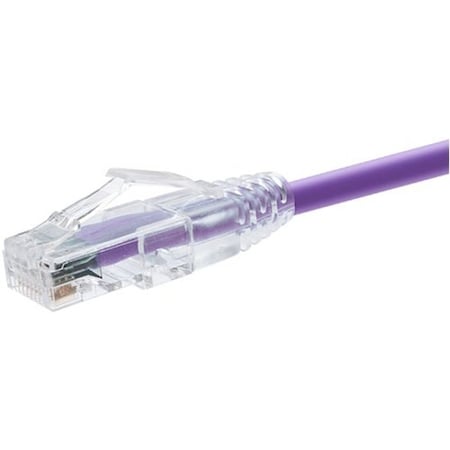 Unirise Usa GROUP 25 FOOT CAT6 SNAGLESS CLEARFIT PATCH CABLE PURPLE -  CAT6 PATCH CABLE 10186